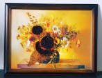 Barnsteen - Unique Baltic Amber Picture – Handcrafted Floral