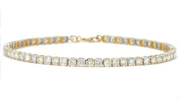 Zonder minimumprijs - Armband - 14 karaat Witgoud, Geel goud, Sieraden, Tassen en Uiterlijk, Nieuw