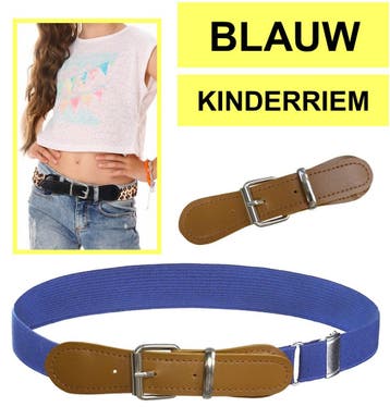 Fako Fashion - Kinderriem Elastisch Oval - Elastische Riem, Verzenden, Nieuw
