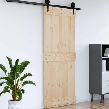 vidaXL Deur NARVIK 90 x 210 cm Massief Grenenhout, Verzenden, Nieuw