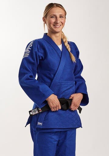 Ippon Gear Fighter judojas Blauw (Maat: 155), Verzenden, Nieuw, Judo, Vechtsportpak