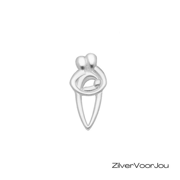 Zilveren ouders kind kettinghanger, Sieraden, Tassen en Uiterlijk, Kettinghangers, Nieuw, Verzenden