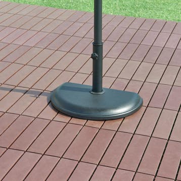 Parasolvoet Bisenti parasolhouder beton halfrond 45x29x4,5 c, Verzenden, Nieuw