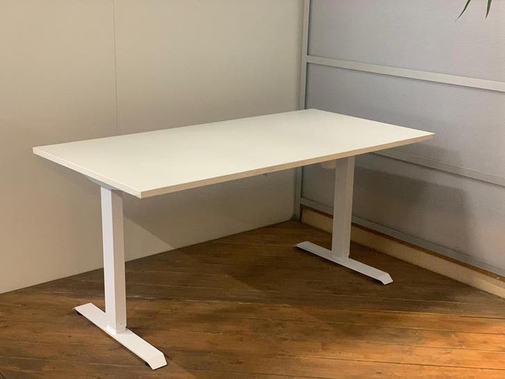 Zit Sta Bureau 200 x 80 cm Wit - Nieuw Met 3 Jaar Garantie!, Huis en Inrichting, Bureaus, Nieuw, Elektrisch, In hoogte verstelbaar