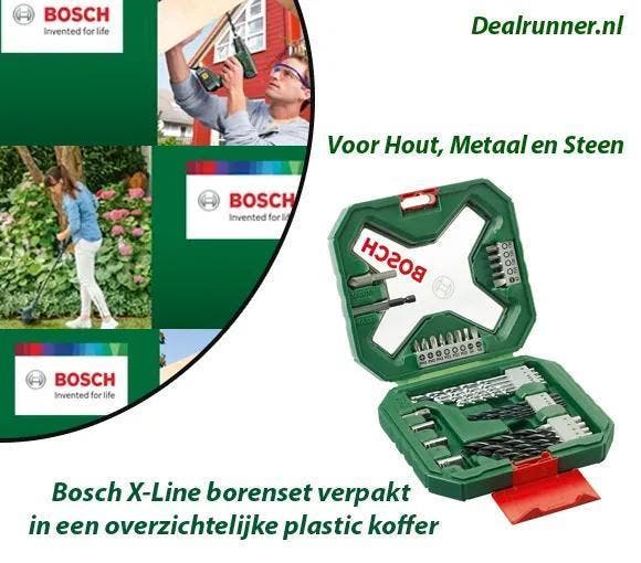 Bosch X-Line Borenset 34-delig – Voor Hout, Metaal en Steen, Doe-het-zelf en Verbouw, Gereedschap | Overige machines, Nieuw, Verzenden