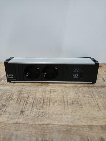 Bachmann Coni 912.233 stekkerdoos, alu /zwart, Ophalen, Nieuw