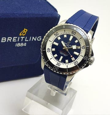 Breitling - Superocean 44 “Blue Dial” - A17376211C1A1 -, Sieraden, Tassen en Uiterlijk, Horloges | Heren, Nieuw