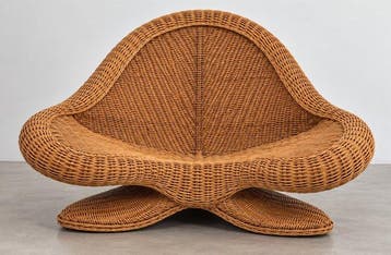 Stoel - Organic Fauteuil - Rattan, rietwerk - Lotus Yoga