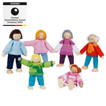 Goki poppenhuis houten poppen flexi van €25,00 voor €12,50, Ophalen of Verzenden, Nieuw