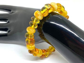 Vederlichte Comfort- Baltisch barnsteen armband - 100%
