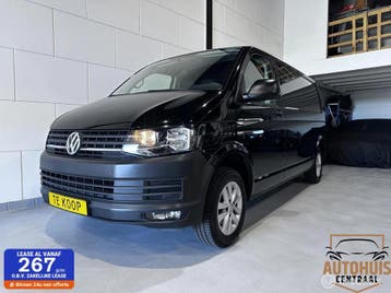 Zakelijke lease - Volkswagen Transporter 2.0 TDI L2H1, Stof, Gebruikt, Zwart, Handgeschakeld