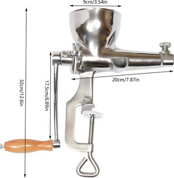 Slowjuicer handmatige Sapcentrifuge - Citruspers - RVS -, Ophalen of Verzenden, Zo goed als nieuw