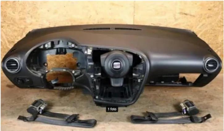 Dashboard + Airbags + Veiligheidsgordels Seat Leon 2, Auto-onderdelen, Dashboard en Schakelaars, Nieuw, Seat, Verzenden