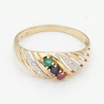 Ring - 18 karaat Geel goud Diamant (Natuurlijk) -, Sieraden, Tassen en Uiterlijk, Ringen, Nieuw