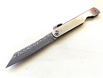 Higonokami Damascus Layered Bronze Knife – Coltello