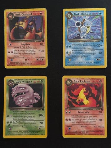 Pokémon - 4 Mixed collection - WOTC - Team Rocket, Nieuw