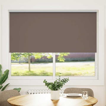 vidaXL Rolgordijn verduisterend 144,4 x 175 cm stofbreedte, Verzenden, Nieuw, Bruin