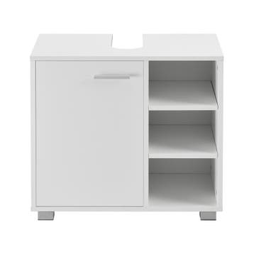 Wastafelonderkast badkamermeubel 55,6x60x31 cm wit, Huis en Inrichting, Badkamer | Badkamermeubels, Verzenden, Nieuw