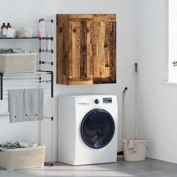 vidaXL Wandkast Oud Hout 69,5 x 34 x 90 cm Bewerkt hout, Minder dan 50 cm, Verzenden, Nieuw, Minder dan 100 cm
