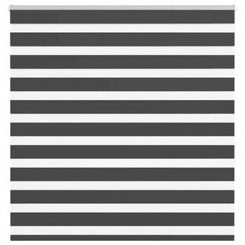 vidaXL Zebra rolgordijn 145x150 cm stofbreedte 140,9 cm, Verzenden, Nieuw, Zwart
