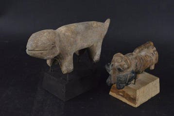 Paar fetische / beelden - Senoufo / Senufo - Ivoorkust