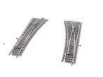 Schaal H0 Fleischmann 6140 Profi-gleis paar handwissels #..., Gelijkstroom, Fleischmann, Rails, Ophalen of Verzenden