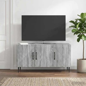 vidaXL TV-kast Grijs sonoma 99 x 34,5 x 50 cm Bewerkt hout, Huis en Inrichting, Minder dan 50 cm, Verzenden, Nieuw, Minder dan 100 cm
