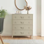 Ladekast Hämeenlinna commode met lades 92x80x40 cm camel [en, Verzenden, Nieuw