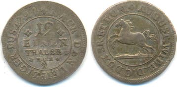 1/12 taler, daalder 1724 Hch Braunschweig Wolfenbuettel:..., Verzenden