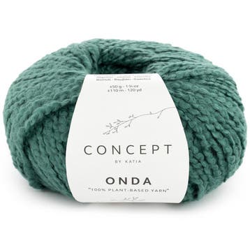 Katia Concept Onda - 89 Flessengroen - Katoen met Bouclé-e, Ophalen of Verzenden, Nieuw