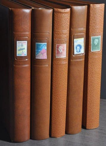 Nederland 1945/2000 - Verzameling in 5 luxe Lindner albums, Gestempeld