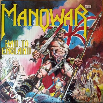 Manowar - Hail To England (LP 1984) (Original First NL Press, Ophalen of Verzenden, Zo goed als nieuw