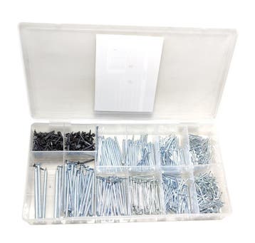 Spijker assortiment 1060 stuks | draadnagels | sorteerbox, Ophalen of Verzenden, Nieuw
