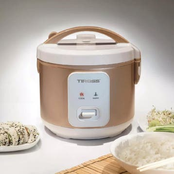 TIROSS Elektrische rijstkoker 1,2 L met warmhoudfunctie,..., Ophalen of Verzenden, Nieuw