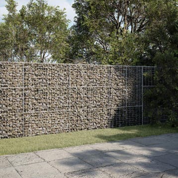 vidaXL Schanskorf 300x50x150 cm gegalvaniseerd ijzer, Tuin en Terras, Verzenden, Nieuw, Metaal