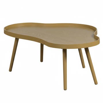 WOOOD Mae Bijzettafel - 35x100x58 cm - Grenen/MDF - Alpaca, Verzenden, Nieuw