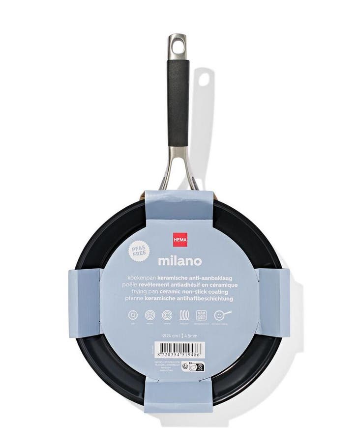 HEMA Koekenpan Ø24cm Milano PFAS-vrij, Huis en Inrichting, Keuken | Potten en Pannen, Nieuw, Verzenden