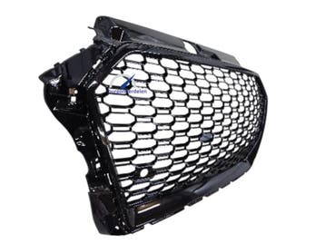Voorbumper Grill Hoogglans Zwart Geschikt Voor Audi A3 20..., Voor, Nieuw, Bumper, Audi