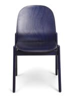 KKID Nordic stoel, 4-poot, blauw gebeitst eiken, Huis en Inrichting, Stoelen, Ophalen of Verzenden, Gebruikt, Blauw