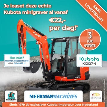 Kubota KX027-4 2026 (Al vanaf €37.250, snel leverbaar!), Ophalen of Verzenden, Graafmachine
