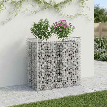 vidaXL Gabion Verhoogd Bed 50 x 100 x 100 cm Gegalvaniseerd, Verzenden, Nieuw, IJzer