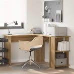 vidaXL Hoekbureau Artisan Eiken 140 x 113,5 x 75 cm Bewerkt, Verzenden, Nieuw