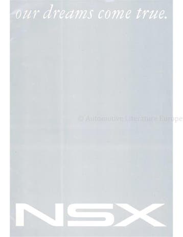 1996 HONDA NSX BROCHURE JAPANS, Boeken, Nieuw, Honda, Author