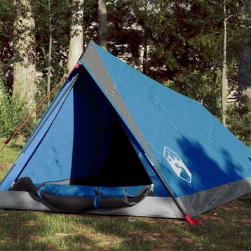 vidaXL Tent 2-persoons waterdicht blauw, Verzenden, Nieuw, Tot en met 2