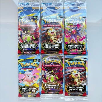 Pokémon - 6 Booster pack - Pacchetti Equilibrio Perfetto, Nieuw