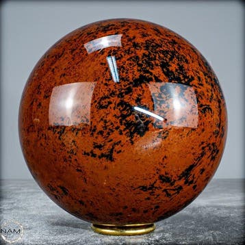 Zeer zeldzaam mahagoni-obsidiaan Sphere, uit Mexico- 2936.36