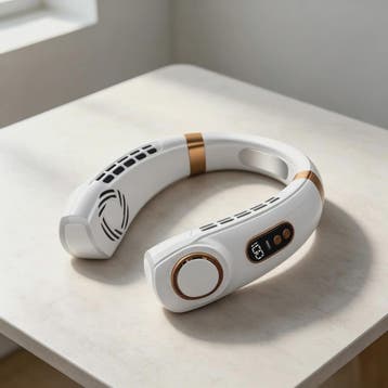 Draagbare Bladloze Nekventilator: USB Oplaadbaar, Stil, 5 Sn, Verzenden, Nieuw