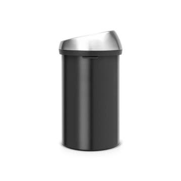 Brabantia Touch Bin 60 ltr - mat Zwart/Mat RVS, Verzenden, Nieuw