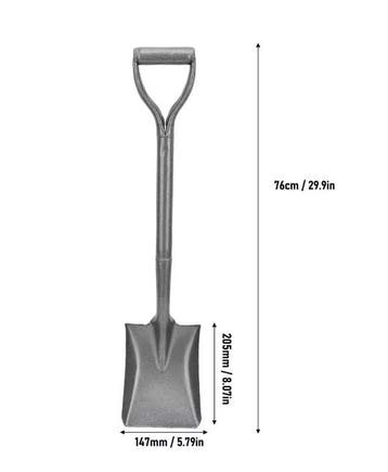 Metalen Tuinschep Mn Staal D-Handgreep 76 cm Spade, Verzenden, Nieuw