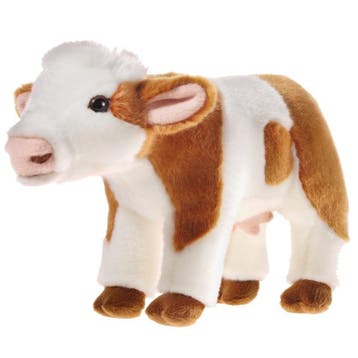 Pluche koe knuffel - boerderijdier - 27 cm - cadeau, Verzenden, Nieuw